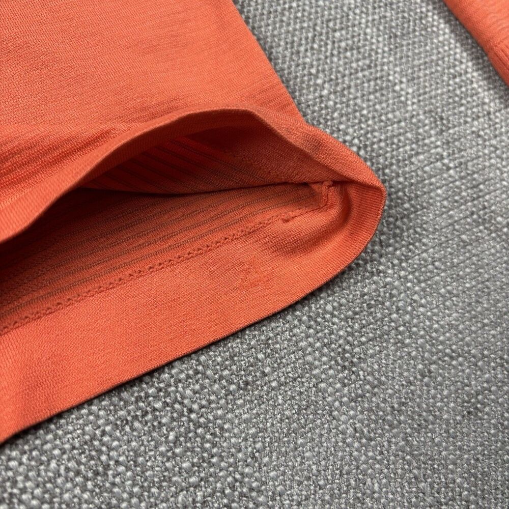 Lululemon Long Sleeve Swiftly Womens orange Top With Thumb Holes Size 4 Gym Yoga - Picture 5 of 12